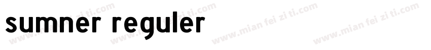 sumner reguler字体转换